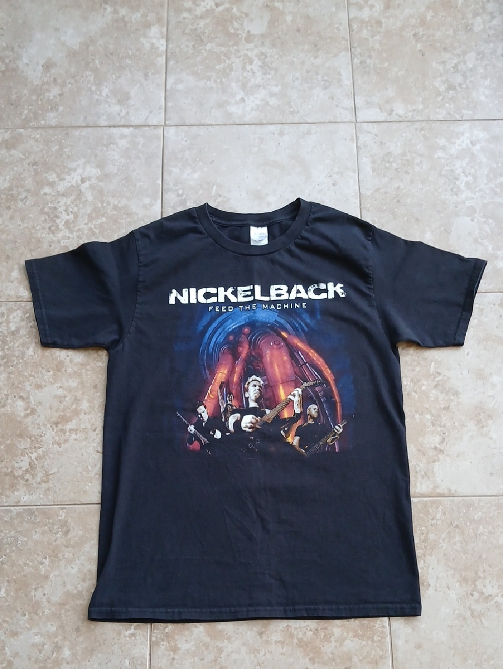 Gildan Nickelback Black Crewneck Concert Tour Tee